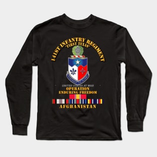 141st Infantry Regiment - OEF - Afghanistan w SVC Long Sleeve T-Shirt
